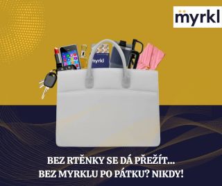 Říká se, že v ženské kabelce najdete celý její svět. 💄📱🕶️ A když je v ní Myrkl, je jasné, že tahle žena myslí i na svá...